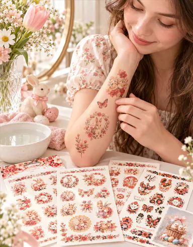 Наклейки для татуювань CreateFun Floral Butterfly тепер доступні в Інтернеті